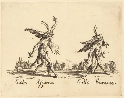 Cicho Sgarra and Collo Francisco, by Jacques Callot