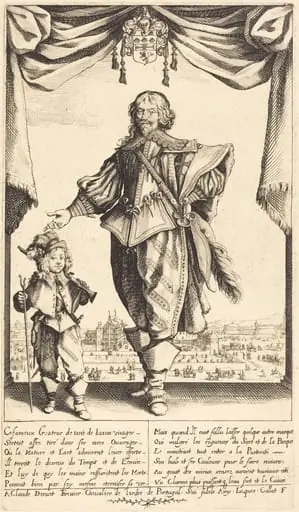 Claude Deruet and his Son, Jean, by Jacques Callot