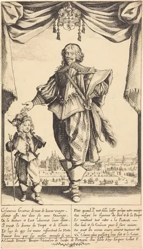 Claude Deruet and his Son, Jean, by Jacques Callot