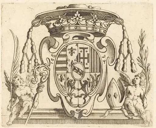 Coat of Arms of Nicolas Francis of Lorraine, by Jacques Callot