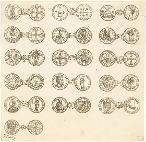 Coins [plate 10], by Jacques Callot