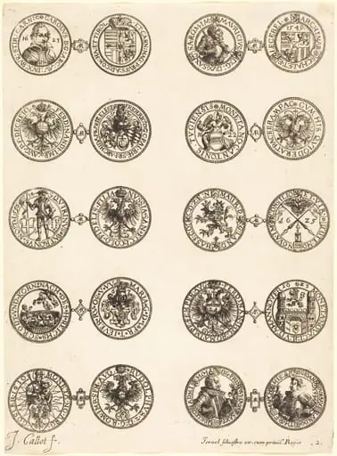 Coins [plate 2], by Jacques Callot