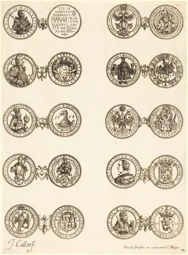 Coins [plate 4], by Jacques Callot