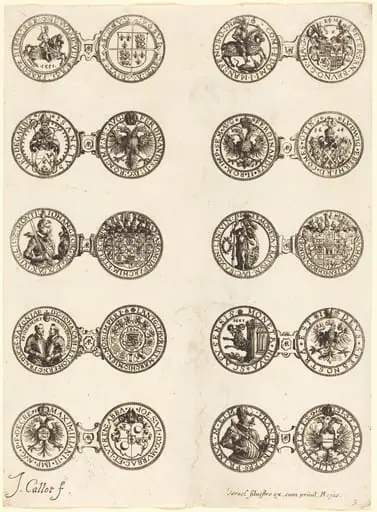 Coins [plate 5], by Jacques Callot