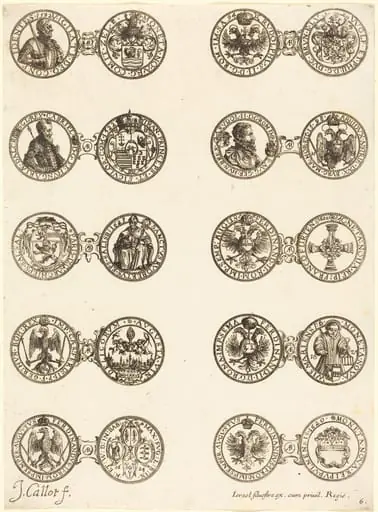 Coins [plate 6], by Jacques Callot