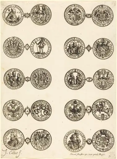 Coins [plate 7], by Jacques Callot
