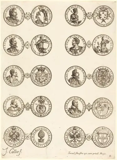 Coins [plate 8], by Jacques Callot