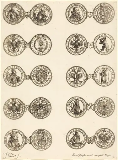Coins [plate 9], by Jacques Callot