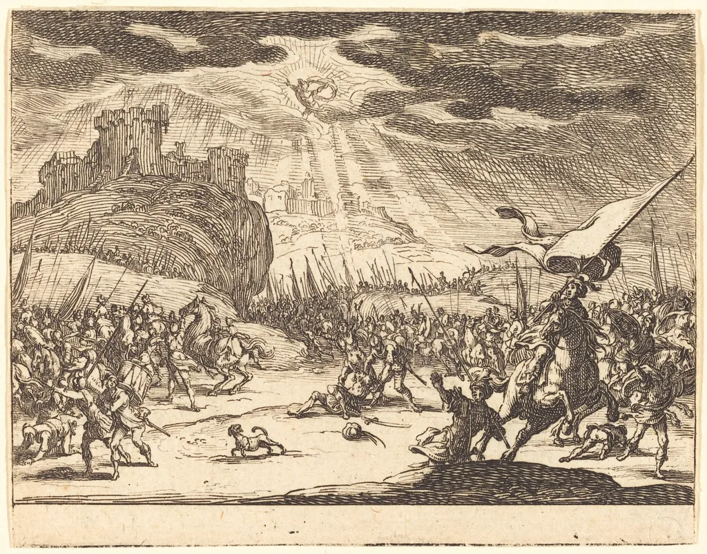 Conversion of Paul, by Jacques Callot, ink, 1635
