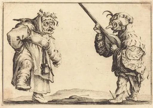 Dancers with Lute, by Jacques Callot
