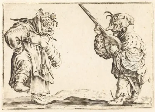 Dancers with Lute, by Jacques Callot