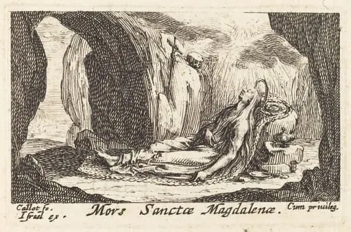 Death of the Magdalene, by Jacques Callot