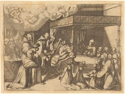 Death of the Queen, by Jacques Callot