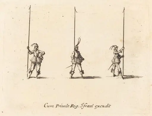Drill with Raised Pikes, by Jacques Callot
