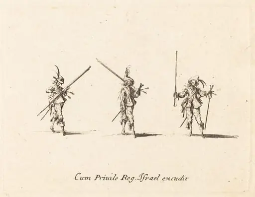 Drill with the Musket, by Jacques Callot