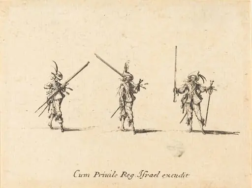 Drill with the Musket, by Jacques Callot