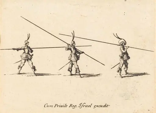 Drill with Tilted Pikes, by Jacques Callot