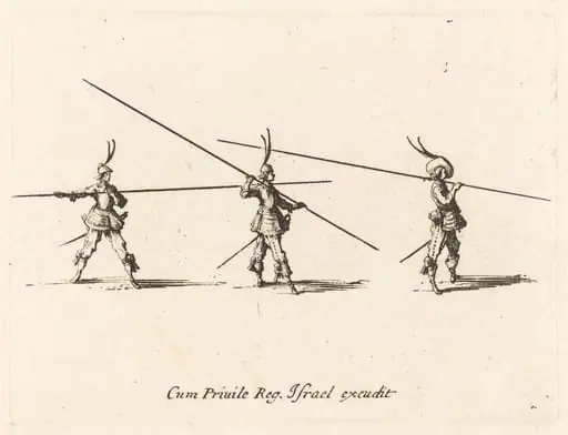 Drill with Tilted Pikes, by Jacques Callot
