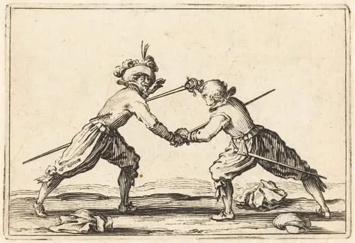 Duel with Swords, by Jacques Callot