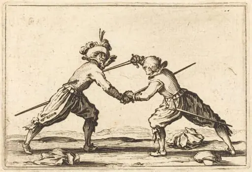 Duel with Swords, by Jacques Callot