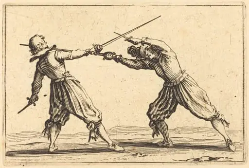 Duel with Swords and Daggers, by Jacques Callot