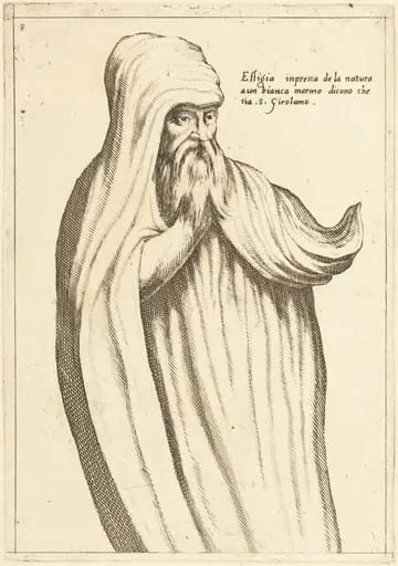 Effigy of St. Jerome, by Jacques Callot