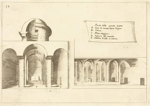 Elevation of a Church, by Jacques Callot