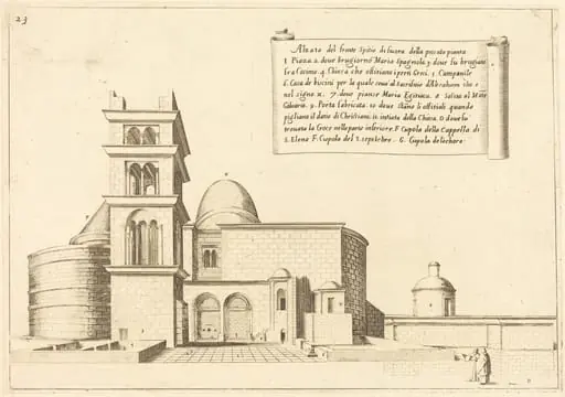 Elevation of a Church, by Jacques Callot
