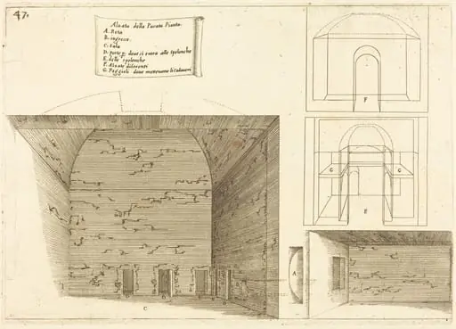 Elevation of a Passage Plan, by Jacques Callot