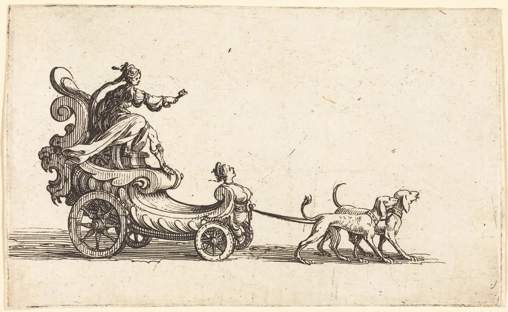 Entry of Monseigneur Henry de Lorraine, Marquis de Moy, under the Name of Pirandre, by Jacques Callot, ink, 1627