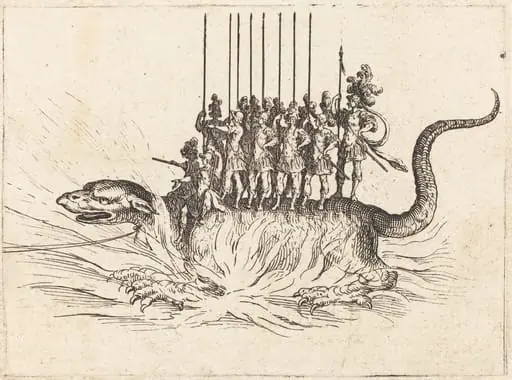 Entry of Monseigneur Henry de Lorraine, Marquis de Moy, under the Name of Pirandre, by Jacques Callot