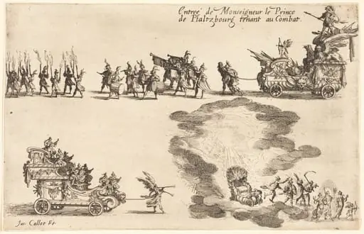 Entry of the Prince of Pfaltzbourg, by Jacques Callot