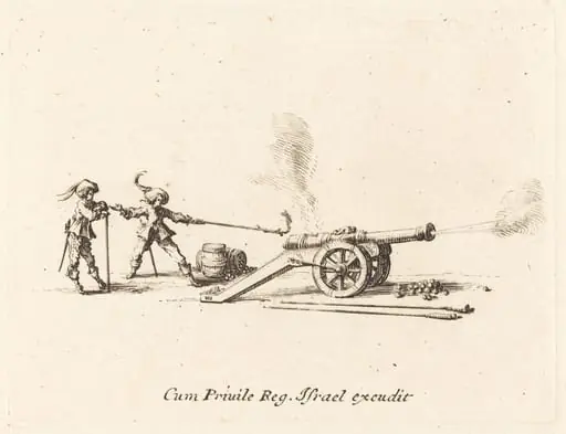 Firing the Cannon, by Jacques Callot