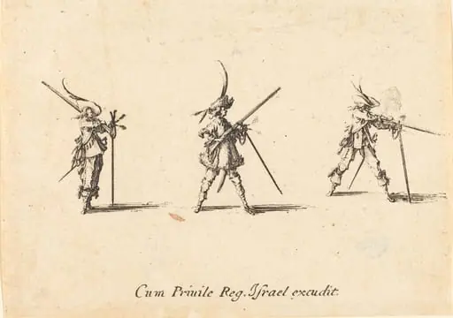 Firing the Musket, by Jacques Callot