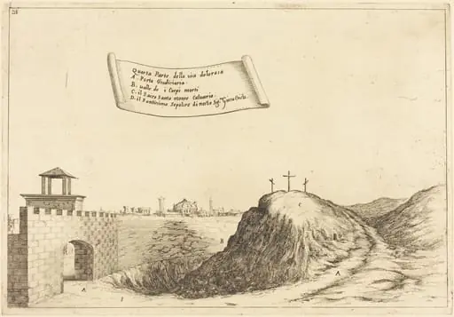 Four Parts of the Via Dolorosa, by Jacques Callot