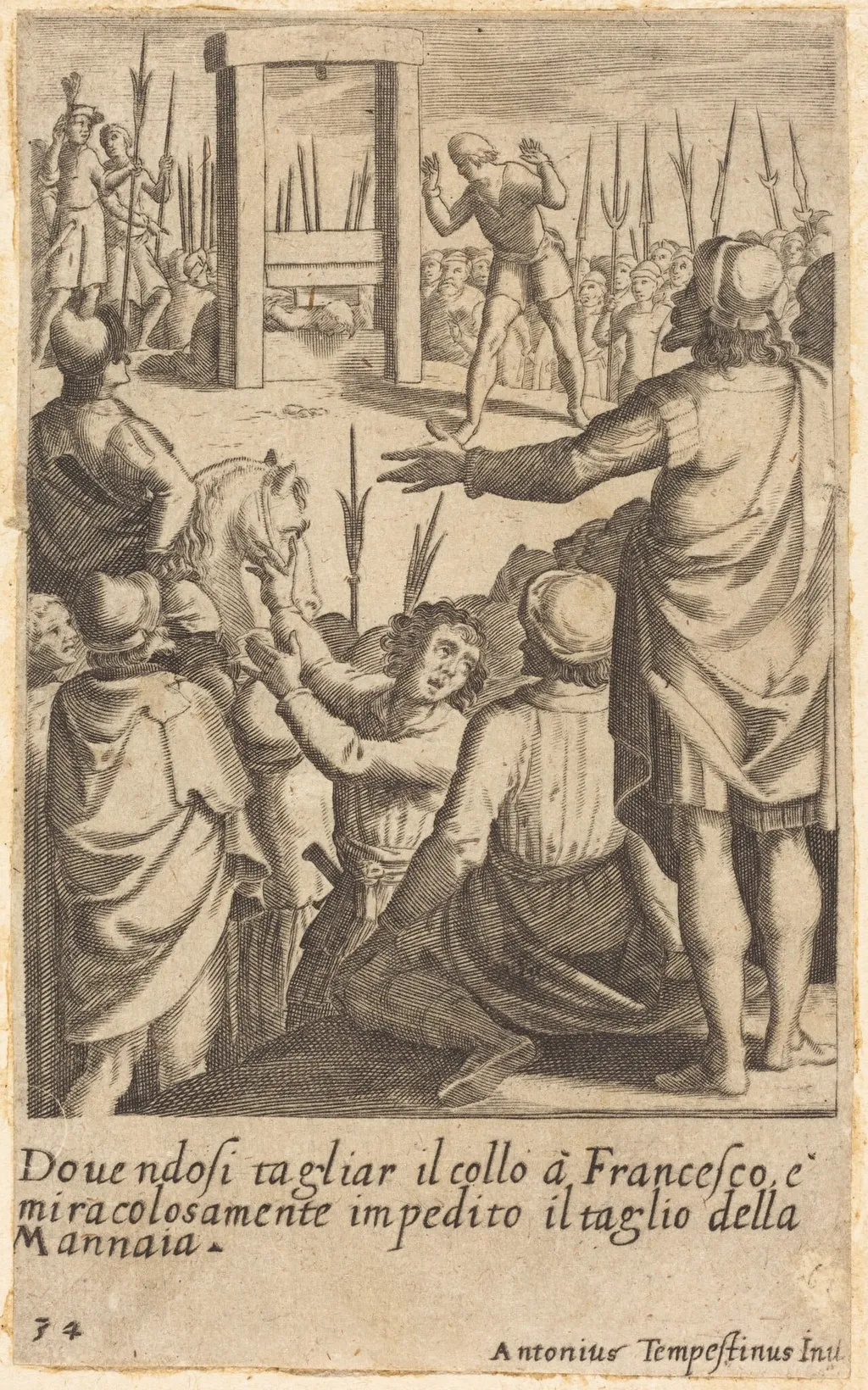 Francesco, by Jacques Callot, ink, 1619