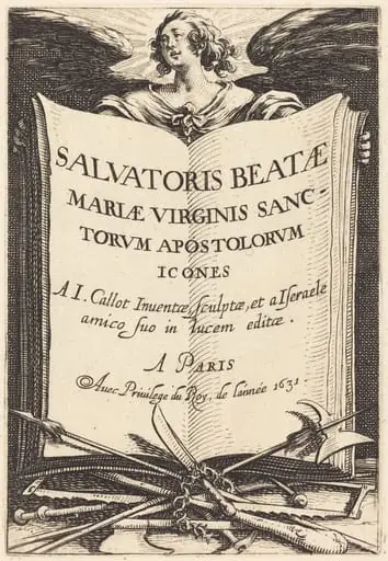 Frontispiece for "The Large Apostles", by Jacques Callot
