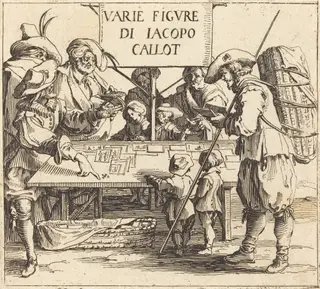 Frontispiece for "Varie Figure", by Jacques Callot, 1621