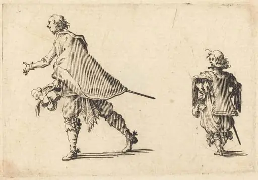 Gentleman and His Page, by Jacques Callot