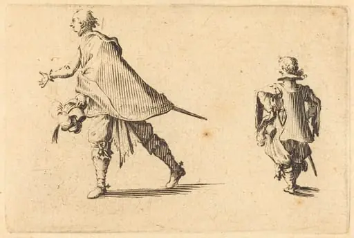 Gentleman and His Page, by Jacques Callot