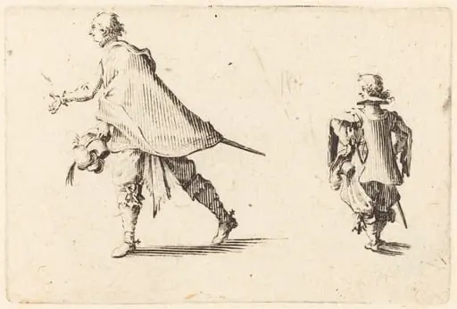Gentleman and His Page, by Jacques Callot