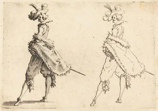Gentleman Viewed from the Side, by Jacques Callot