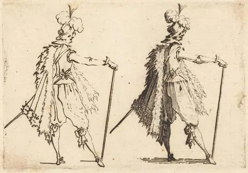 Gentleman with Cane, by Jacques Callot