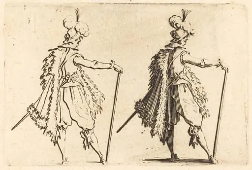 Gentleman with Cane, by Jacques Callot