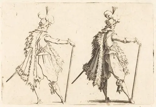Gentleman with Cane, by Jacques Callot