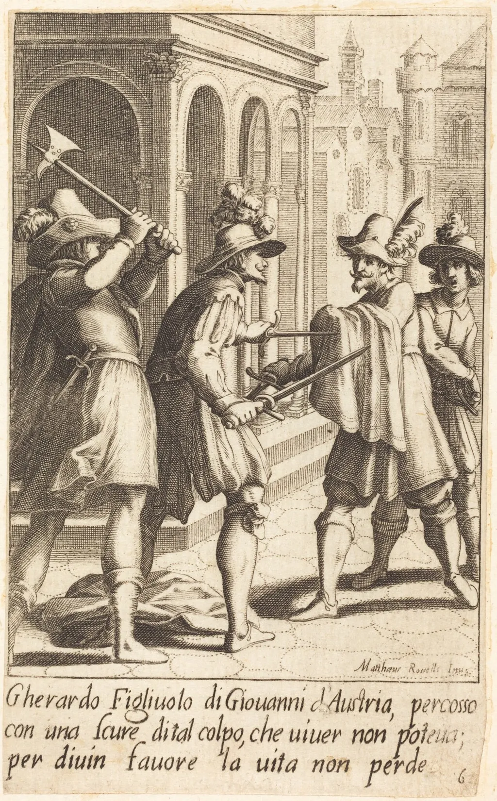 Gherardo, by Jacques Callot, ink, 1619