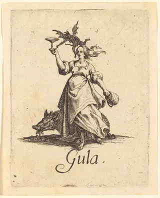 Gluttony, by Jacques Callot, 1621