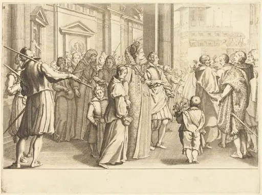Grand Duchess at the Procession of the Young Girls, by Jacques Callot