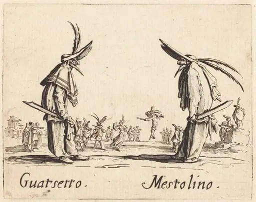Guatsetto and Mestolino, by Jacques Callot