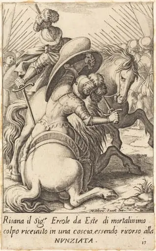 Hercule d'Este, by Jacques Callot
